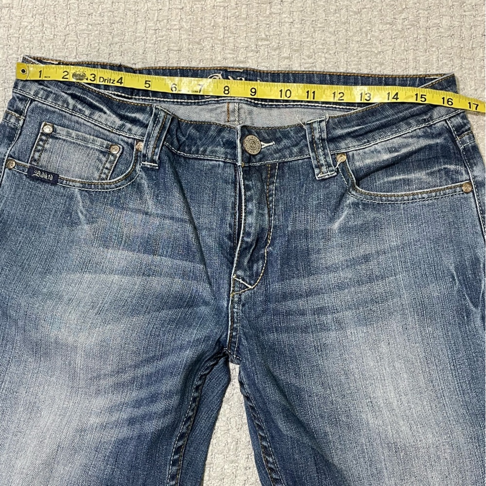 Adiktd Embroidered Pocket Denim Jeans Size 10/31 Western Cowgirl Bootcut - Picture 11 of 14